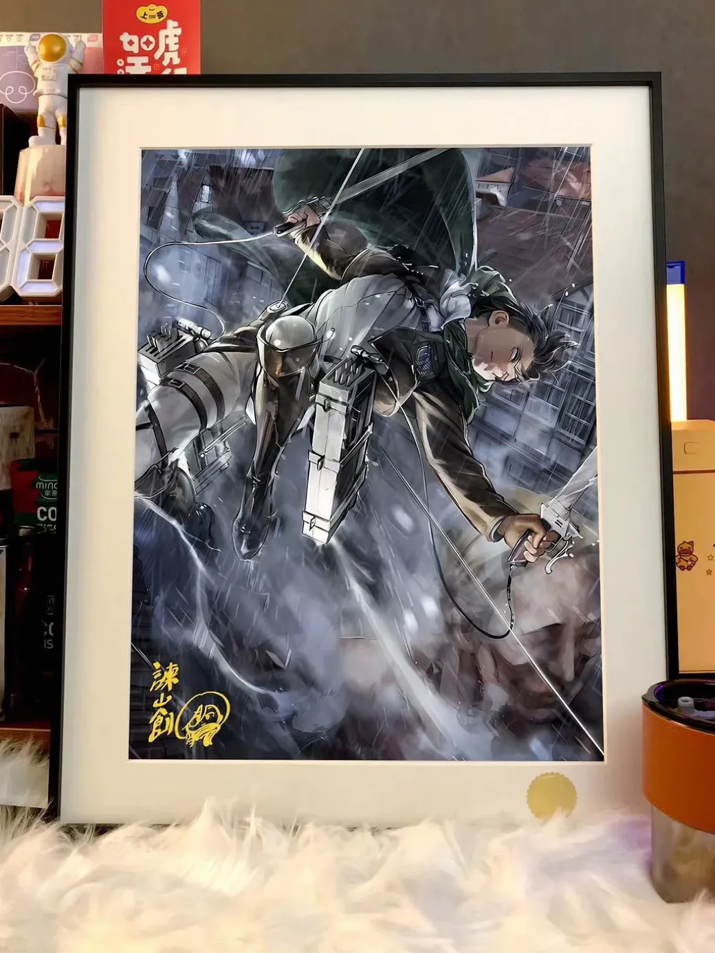 Levi Ackerman Decorative Painting - Attack on Titan - Xingkong Studio