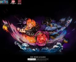 Licensed Big Mom Charlotte Linlin & Kaido with LED - ONE PIECE Resin Statue - JIMEI Palace Studios
