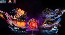 Licensed Big Mom Charlotte Linlin & Kaido with LED - ONE PIECE Resin Statue - JIMEI Palace Studios