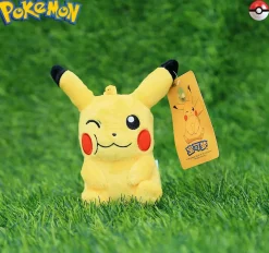 Licensed Chewing Pikachu Super Soft Short Plush Doll Charms - Free Shipping - Pokemon [In Stock]