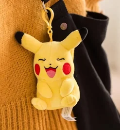 Licensed Crinkling Pikachu Super Soft Short Plush Doll Charms - Free Shipping - Pokemon [In Stock]