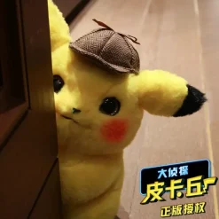 Licensed Detective Pikachu Super Soft Short Plush Doll - Free Shipping - Pokemon [In Stock]