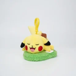 Licensed Grassland Ver. Pikachu Super Soft Short Plush Doll Charms - Free Shipping - Pokemon [In Stock]