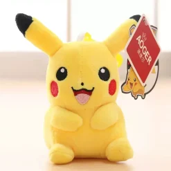 Licensed Happy Pikachu Super Soft Short Plush Doll Charms - Free Shipping - Pokemon [In Stock]