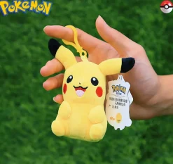 Licensed Happy Pikachu Super Soft Short Plush Doll Charms - Free Shipping - Pokemon [In Stock]