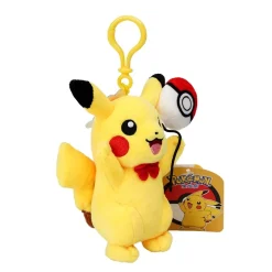 Licensed Holding Balloon Pikachu Super Soft Short Plush Doll Charms - Free Shipping - Pokemon [In Stock]