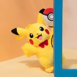 Licensed Holding Balloon Pikachu Super Soft Short Plush Doll Charms - Free Shipping - Pokemon [In Stock]
