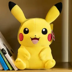 Licensed Laughing Pikachu Super Soft Short Plush Doll - Free Shipping - Pokemon [In Stock]