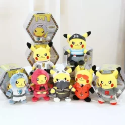 Licensed Mischief Cosplay Pikachu Super Soft Short Plush Doll Charms - Free Shipping - Pokemon [In Stock]