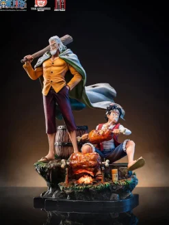 Licensed Monkey D. Luffy & Silvers Rayleigh - ONE PIECE Resin Statue - JIMEI Palace Studios