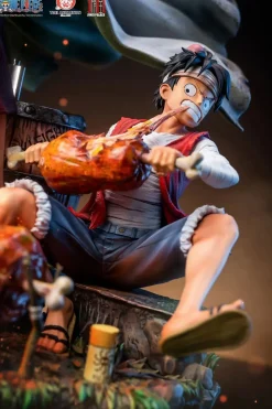 Licensed Monkey D. Luffy & Silvers Rayleigh - ONE PIECE Resin Statue - JIMEI Palace Studios