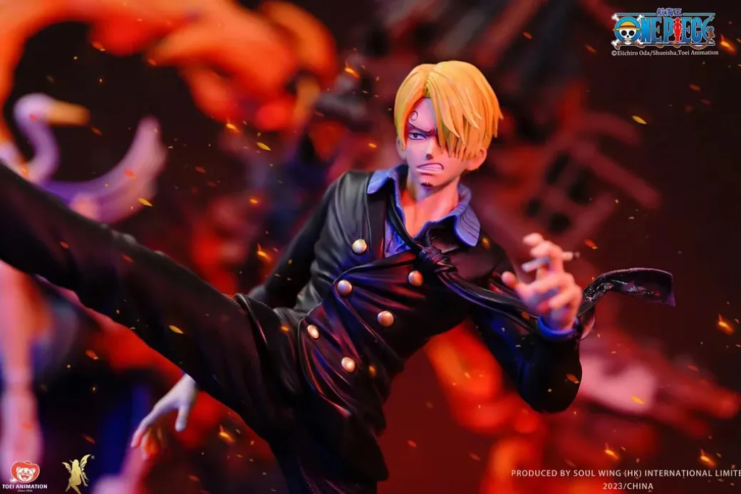 Licensed Mr. 2 Bon Clay/ Bentham & Sanji - ONE PIECE Resin Statue - TOEI Animation Studios