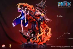 Licensed Mr. 2 Bon Clay/ Bentham & Sanji - ONE PIECE Resin Statue - TOEI Animation Studios
