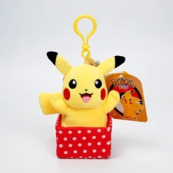 Licensed Pikachu in Giftbox Super Soft Short Plush Doll Charms - Free Shipping - Pokemon [In Stock]