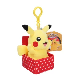 Licensed Pikachu in Giftbox Super Soft Short Plush Doll Charms - Free Shipping - Pokemon [In Stock]