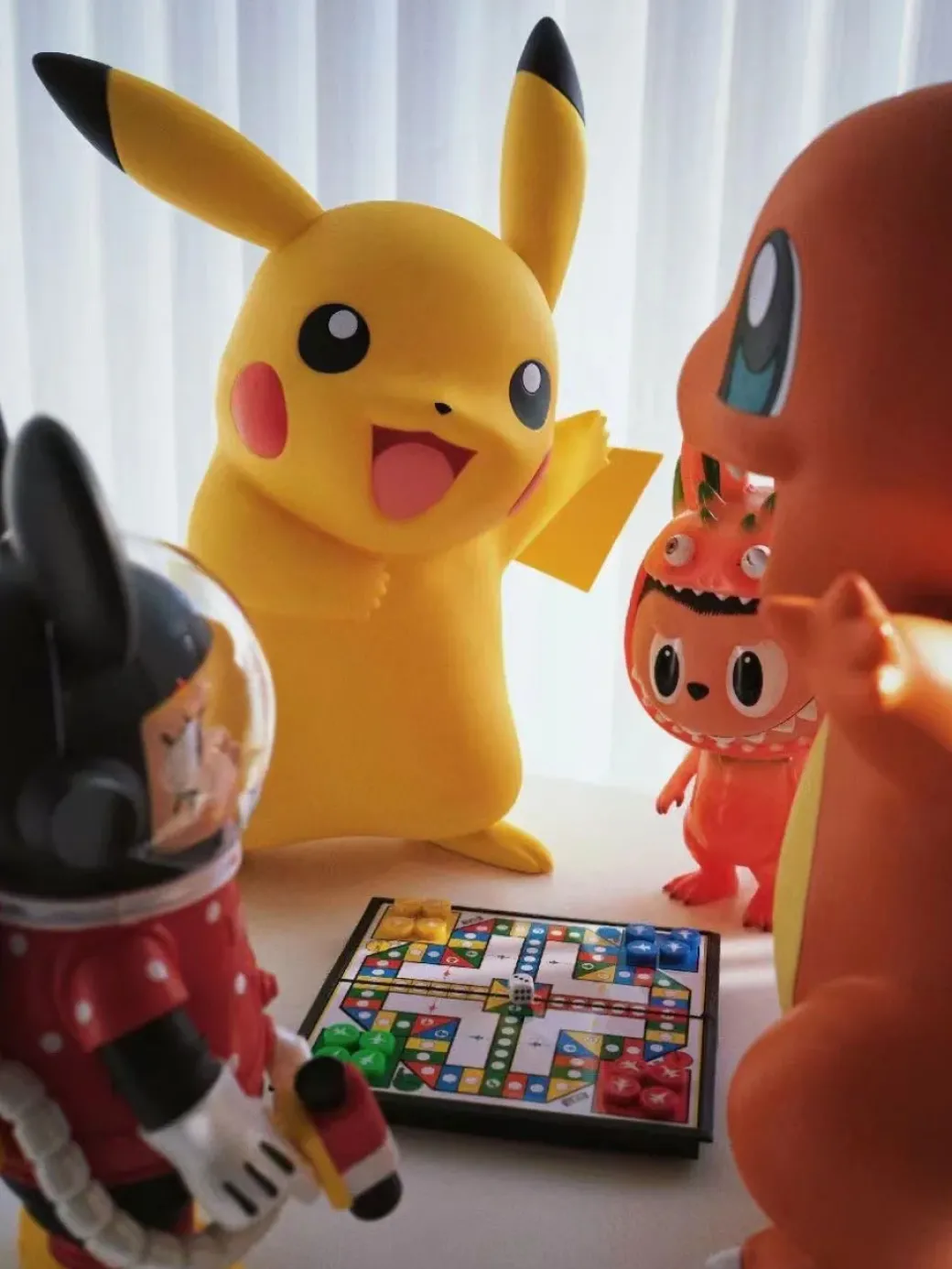 Licensed Pokemon Pikachu & Charmander - Pokemon Statue - funism