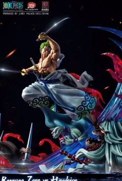 Licensed Roronoa Zoro vs Basil Hawkins - ONE PIECE Official Resin Statue - JIMEI Palace Studios