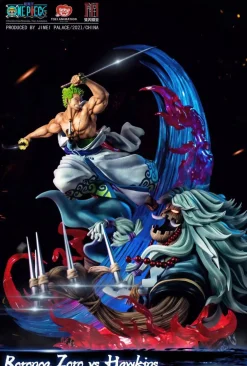 Licensed Roronoa Zoro vs Basil Hawkins - ONE PIECE Official Resin Statue - JIMEI Palace Studios