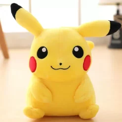 Licensed Smiling Pikachu Super Soft Short Plush Doll - Free Shipping - Pokemon [In Stock]