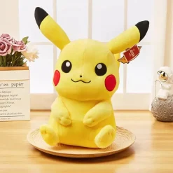 Licensed Smiling Pikachu Super Soft Short Plush Doll - Free Shipping - Pokemon [In Stock]