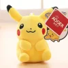 Licensed Smilling Pikachu Super Soft Short Plush Doll Charms - Free Shipping - Pokemon [In Stock]