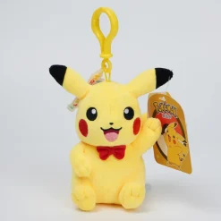 Licensed Tie Knot Ver. Pikachu Super Soft Short Plush Doll Charms - Free Shipping - Pokemon [In Stock]
