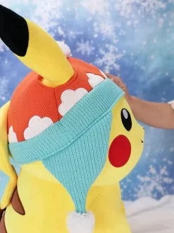 Licensed Winter Ver. Pikachu Super Soft Short Plush Doll - Free Shipping - Pokemon [In Stock]