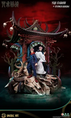 Licensed Yuji Itadori & Ryomen Sukuna - Jujutsu Kaisen Resin Statue - Unique Art Studios