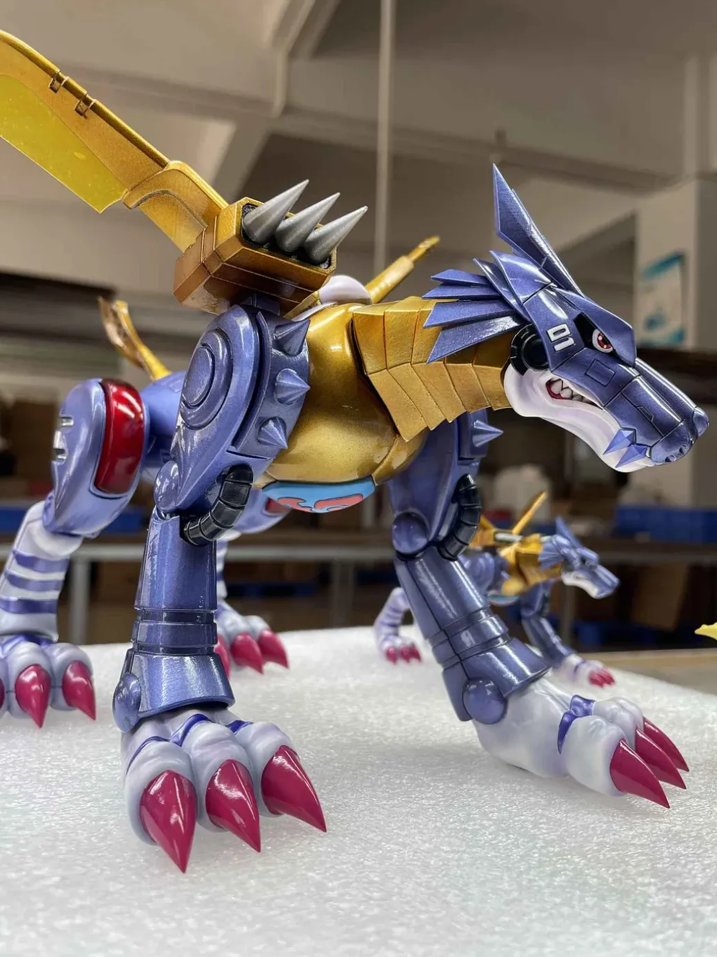 Light and Darkness Series Metal Garurumon & Gabumon - Digimon Resin Statue - My-Studio