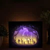 Light and shadow paper carving lamp - Free Shipping - ONE PIECE