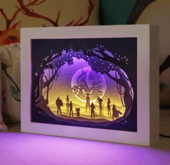 Light and shadow paper carving lamp - Free Shipping - ONE PIECE