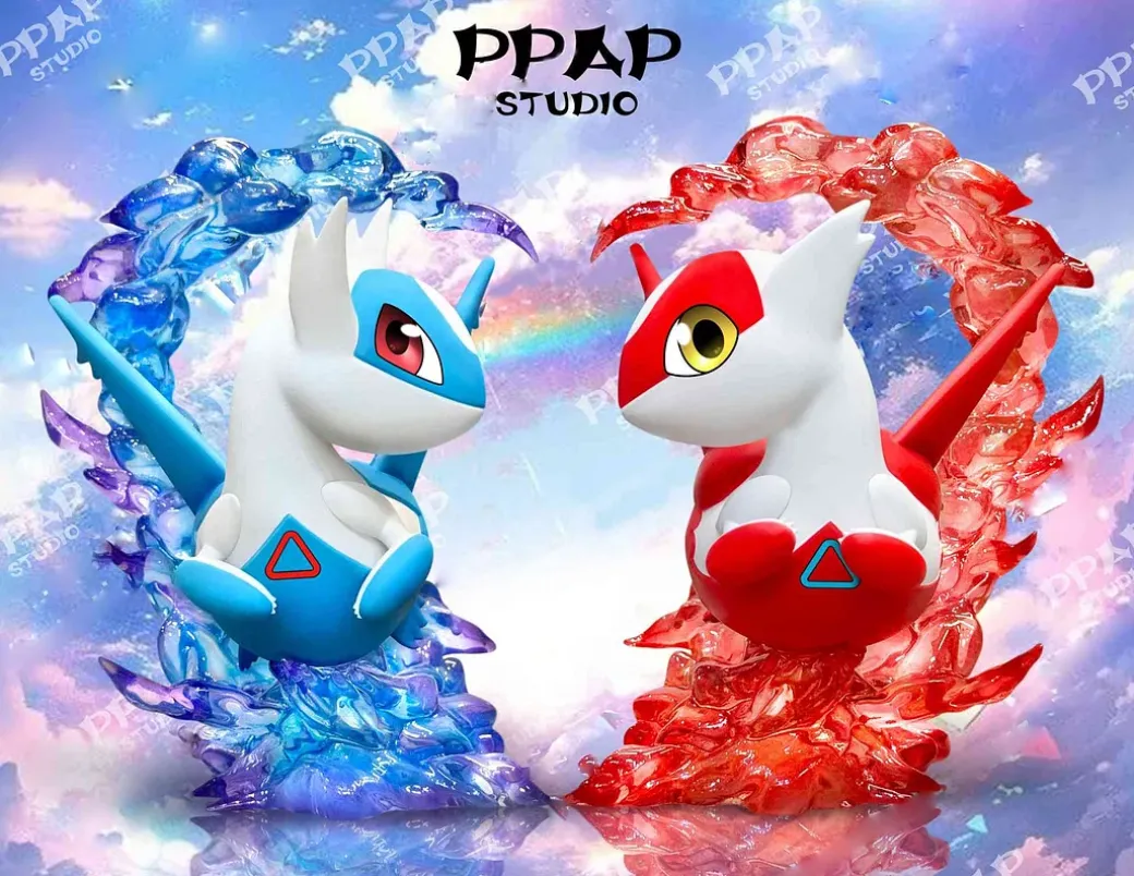 Little Fatty Series Latias & Latios - Pokemon Resin Statue - PPAP Studios