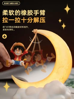 Little Monkey D. Luffy Magnetic Night Lamp with LED - ONE PIECE Official Statue - HAPPY LIFE Studio