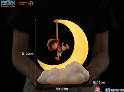 Little Monkey D. Luffy Magnetic Night Lamp with LED - ONE PIECE Official Statue - HAPPY LIFE Studio