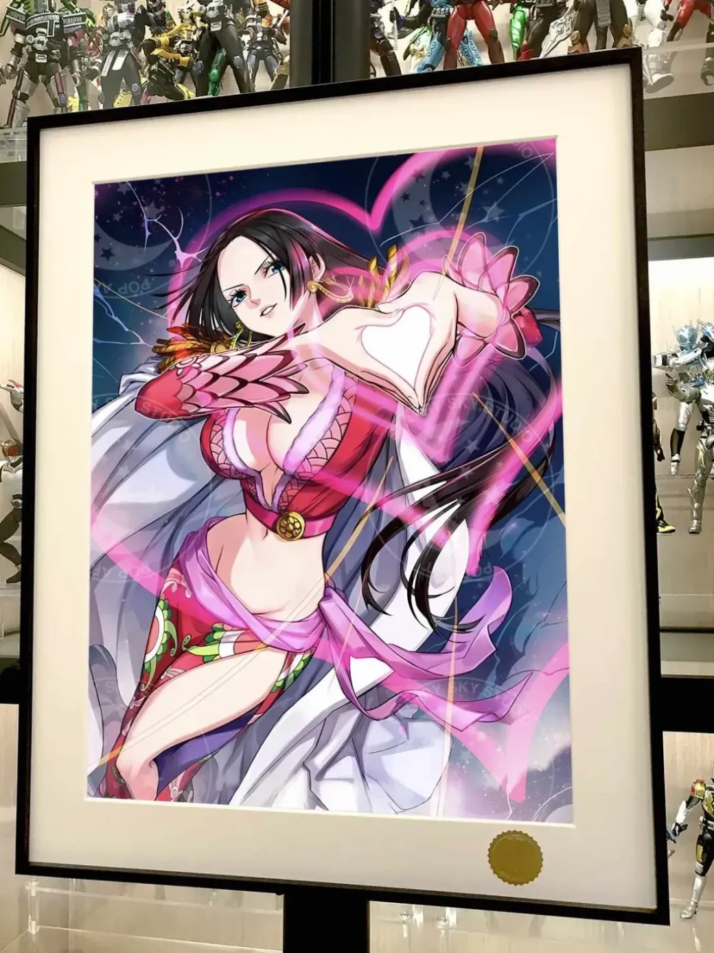 Love Heart Boa Hancock Decorative Painting - ONE PIECE - Xingkong Studio