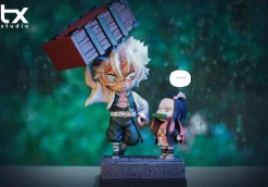 Love Series Shinazugawa Sanemi & Kamado Nezuko - Demon Slayer: Kimetsu No Yaiba Resin Statue - TX Studios
