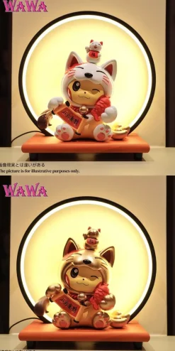 Lucky Cat Cosplay Pikachu with LED - Pokemon Resin Statue - WAWA Studio