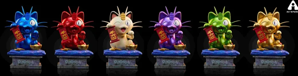 Lucky Meowth - Pokemon Resin Statue - Ai_Studio