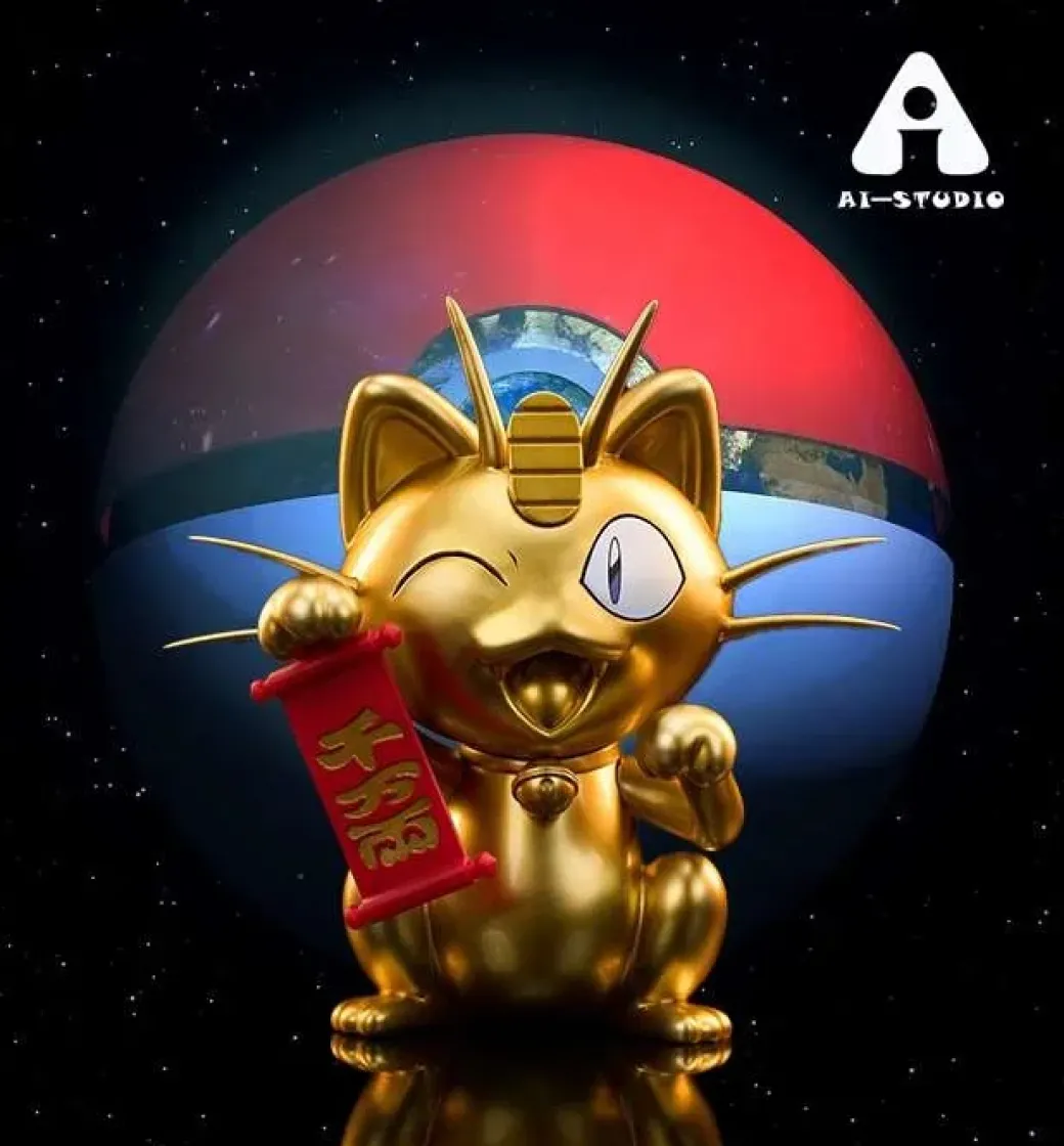 Lucky Meowth - Pokemon Resin Statue - Ai_Studio