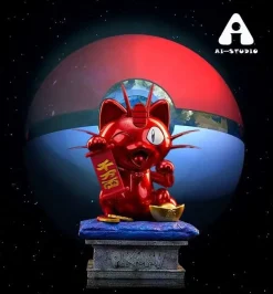 Lucky Meowth - Pokemon Resin Statue - Ai_Studio