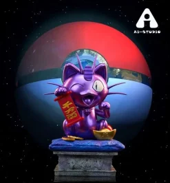 Lucky Meowth - Pokemon Resin Statue - Ai_Studio