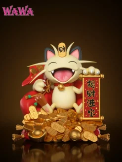 Lucky Meowth 2.0 with LED - Pokemon Resin Statue - WAWA Studio