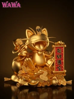 Lucky Meowth 2.0 with LED - Pokemon Resin Statue - WAWA Studio