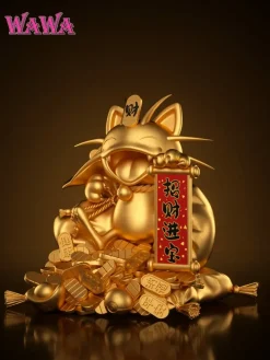 Lucky Meowth 2.0 with LED - Pokemon Resin Statue - WAWA Studio