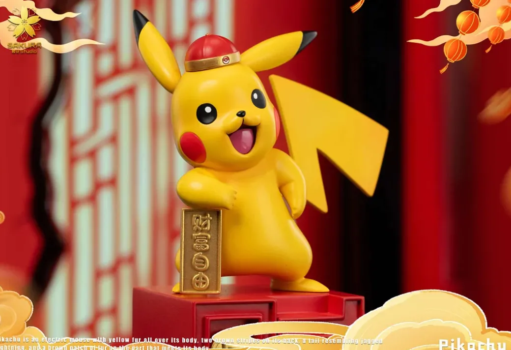 Lucky Pikachu - Pokemon Resin Statue - YingHua Studio