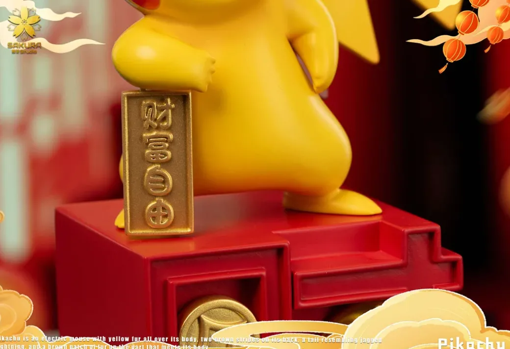 Lucky Pikachu - Pokemon Resin Statue - YingHua Studio