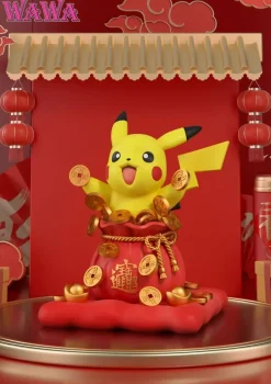 Lucky Throwing Gold Coin Pikachu - Pokemon Statue - WAWA Studio