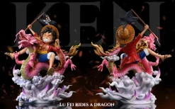 Luffy Riding dragon form Momonosuke - ONE PIECE Resin Statue - KEN-Studios