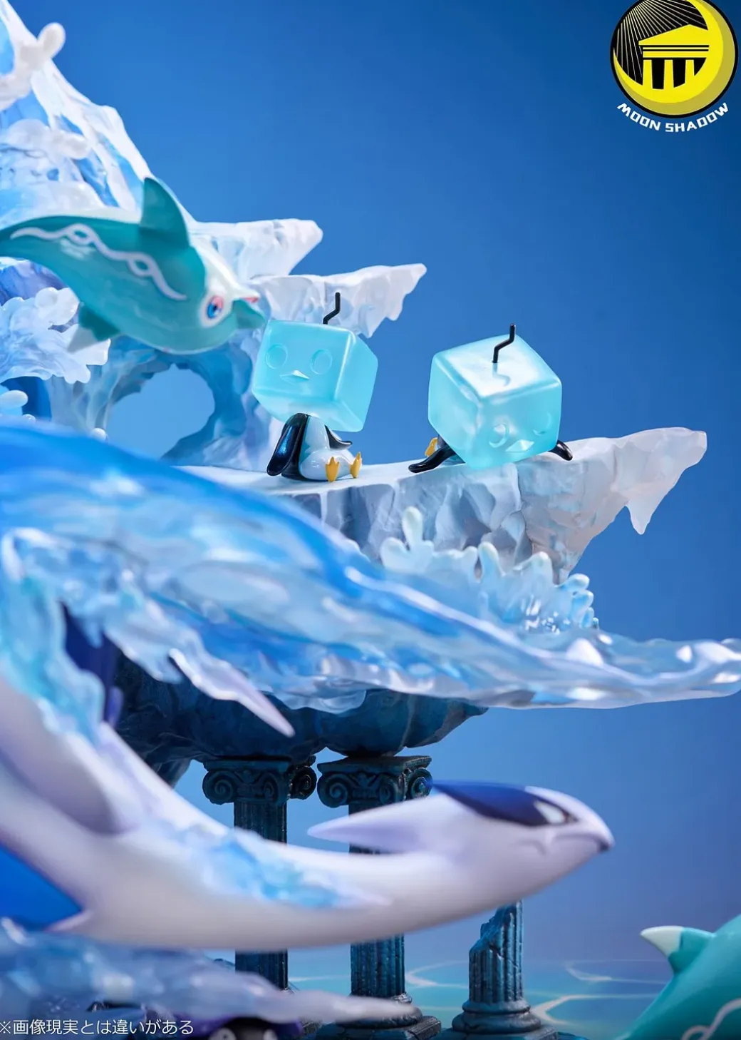 Lugia & Cloyster & Shellder & Finizen & Palafin & Eiscue - Pokemon Resin Statue - Moon Shadow Studios