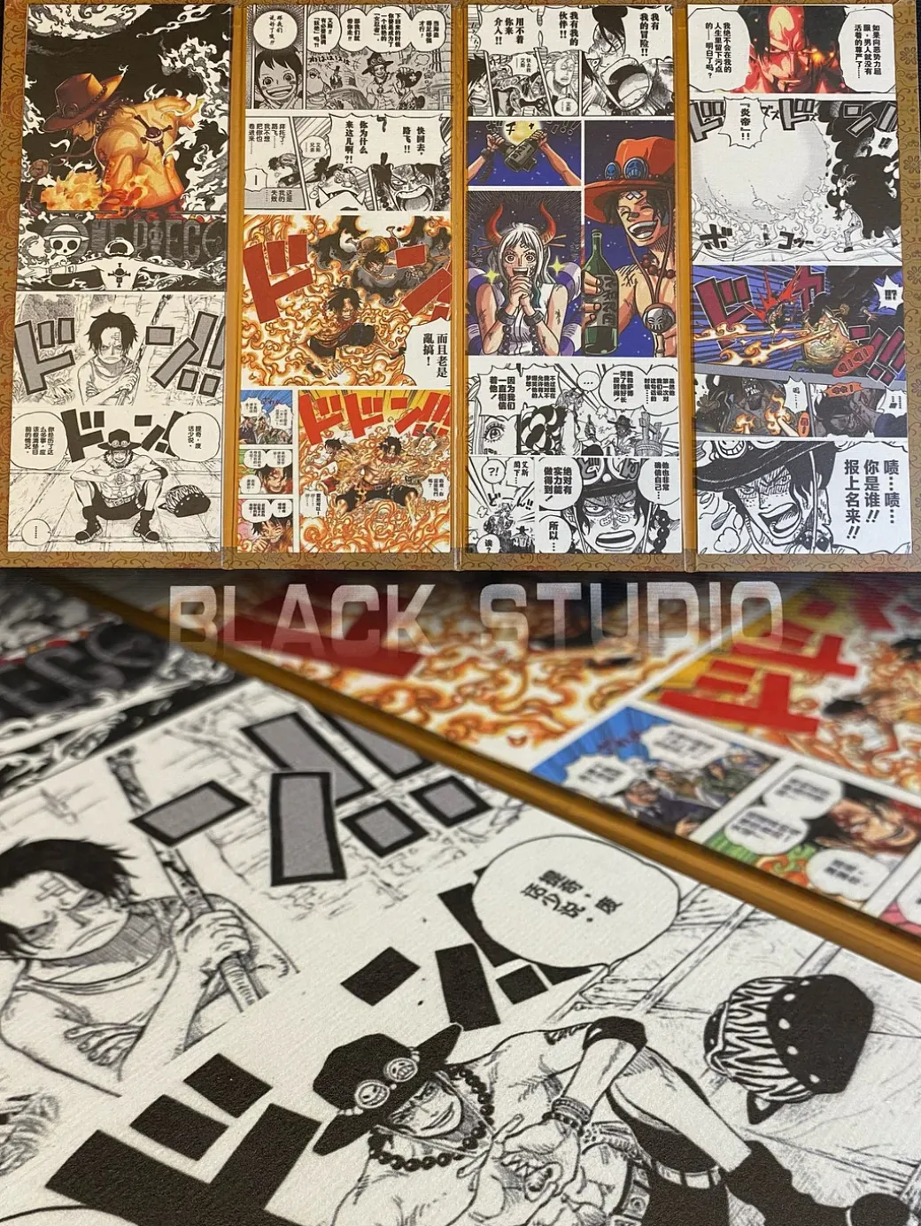 Manga Folding Screen - ONE PIECE - Black Studios